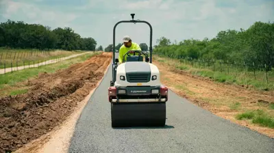 Paving Project in Progress Photo